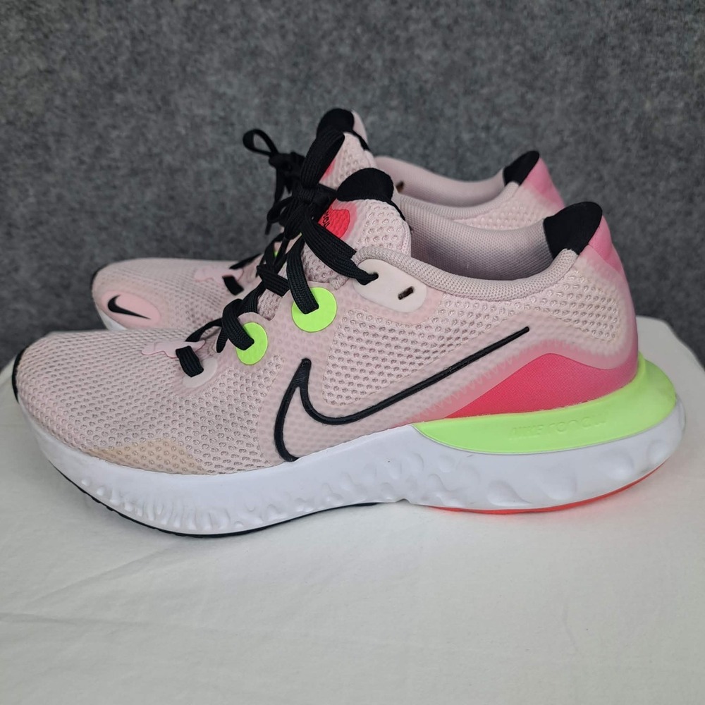 Nike Renew Run Womens Size 8.5‎ Pink Red Volt Athletic Running Shoes Sneakers